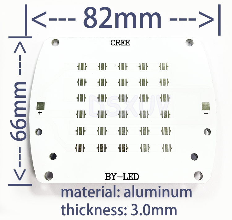 УФ-светодиодная пластина на алюминиевой основе
