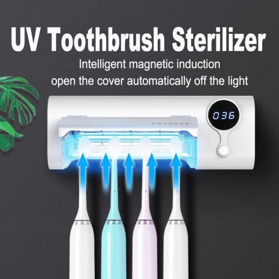 УФ-дезинфектор для зубных щеток настенный адсорбции неперфорированное поле ультрафиолетового обеззараживания зубная щетка 