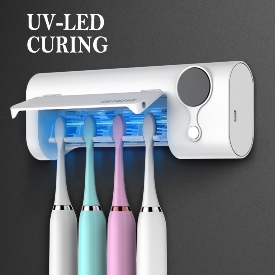 УФ-дезинфектор для зубных щеток настенный адсорбции неперфорированное поле ультрафиолетового обеззараживания зубная щетка 